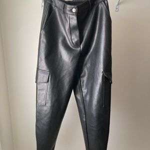 Aritzia Wilfred Faux Leather Jogger Pants!